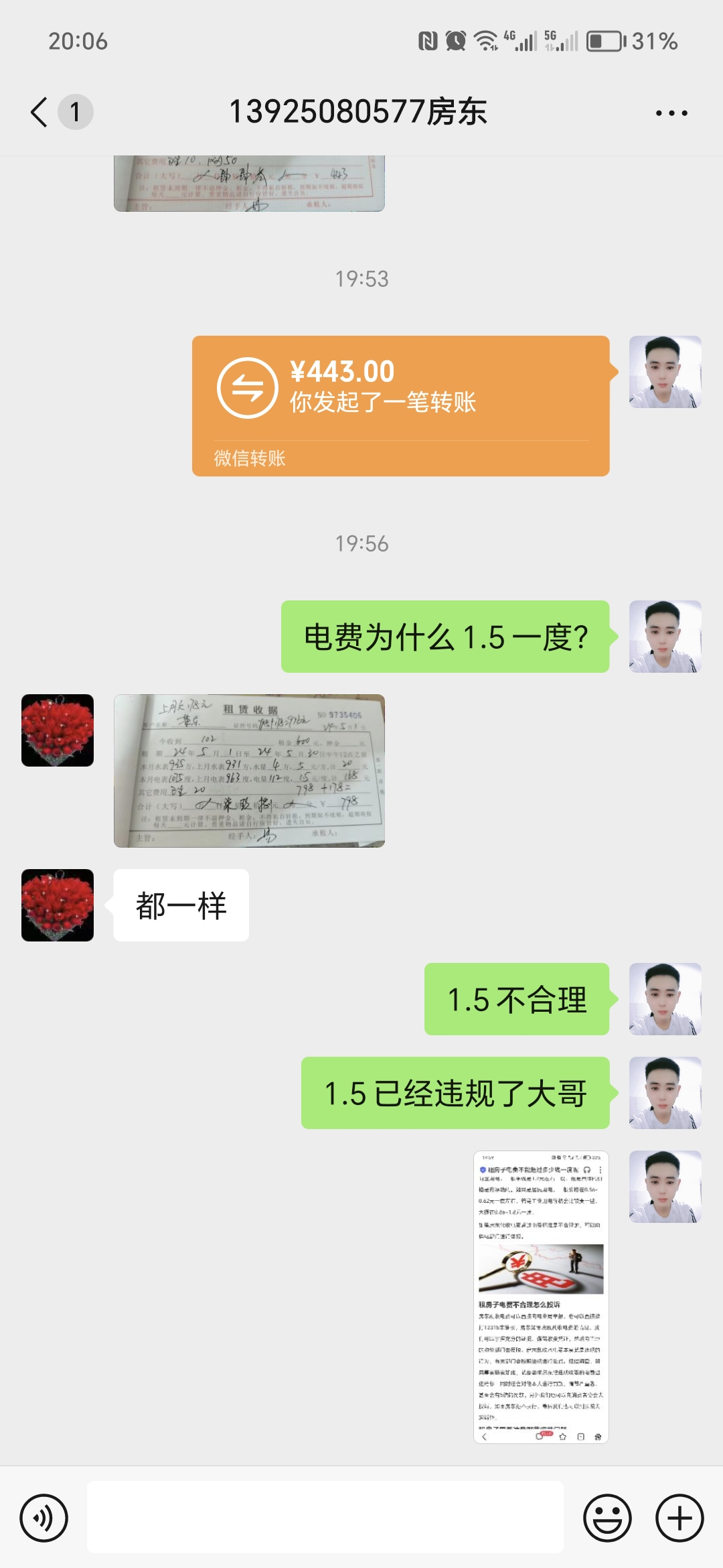 请问一下大家租房子电费是多少钱一度？
