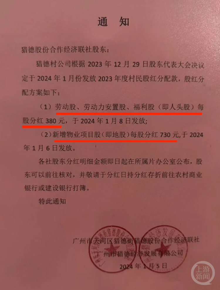 我就是猎德的，一家4口分得58W多8千。