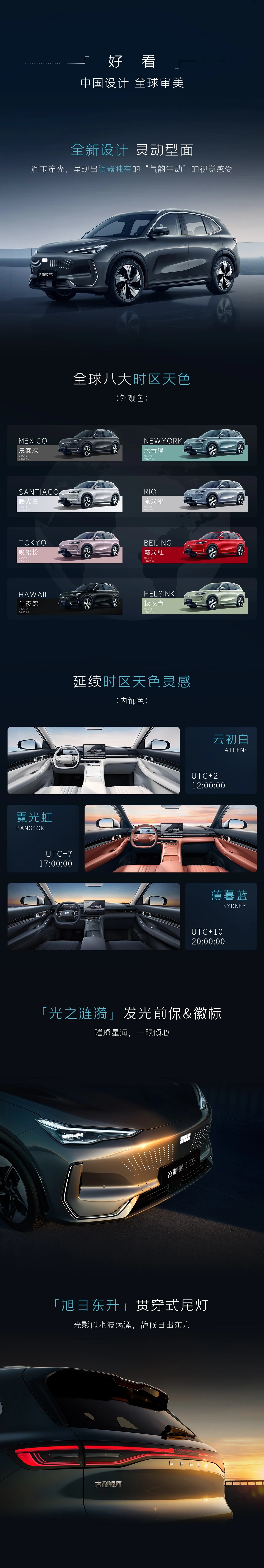 银河E5今晚上市，对比了最高配和最低配，配置与参数基本上贴着元PLUS打，外观内