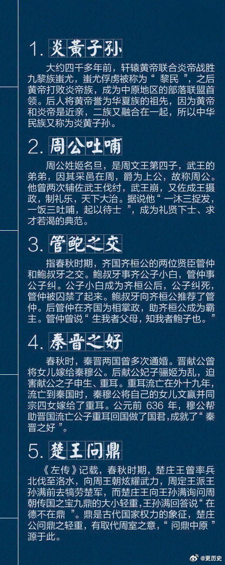 40个不可不知的历史典故,你知道多少?​​​ 
