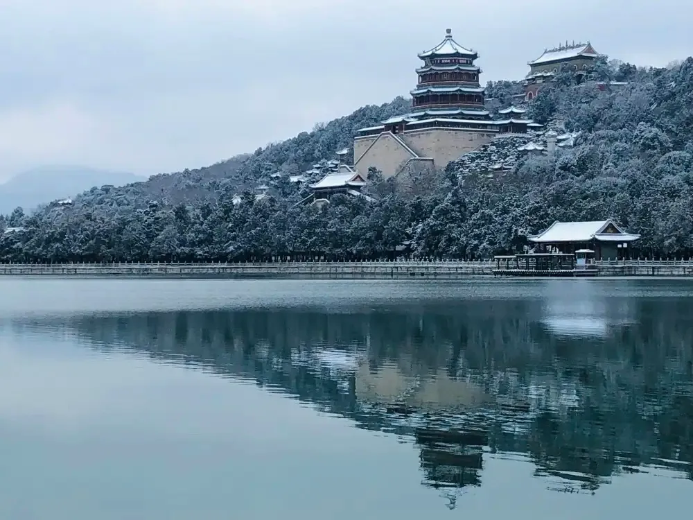 北京美丽的雪景！