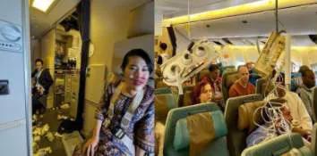 前几天我坐飞机去旅行，突然遇到极端湍流，感觉像过山车一样惊险刺激！不过最后我们都