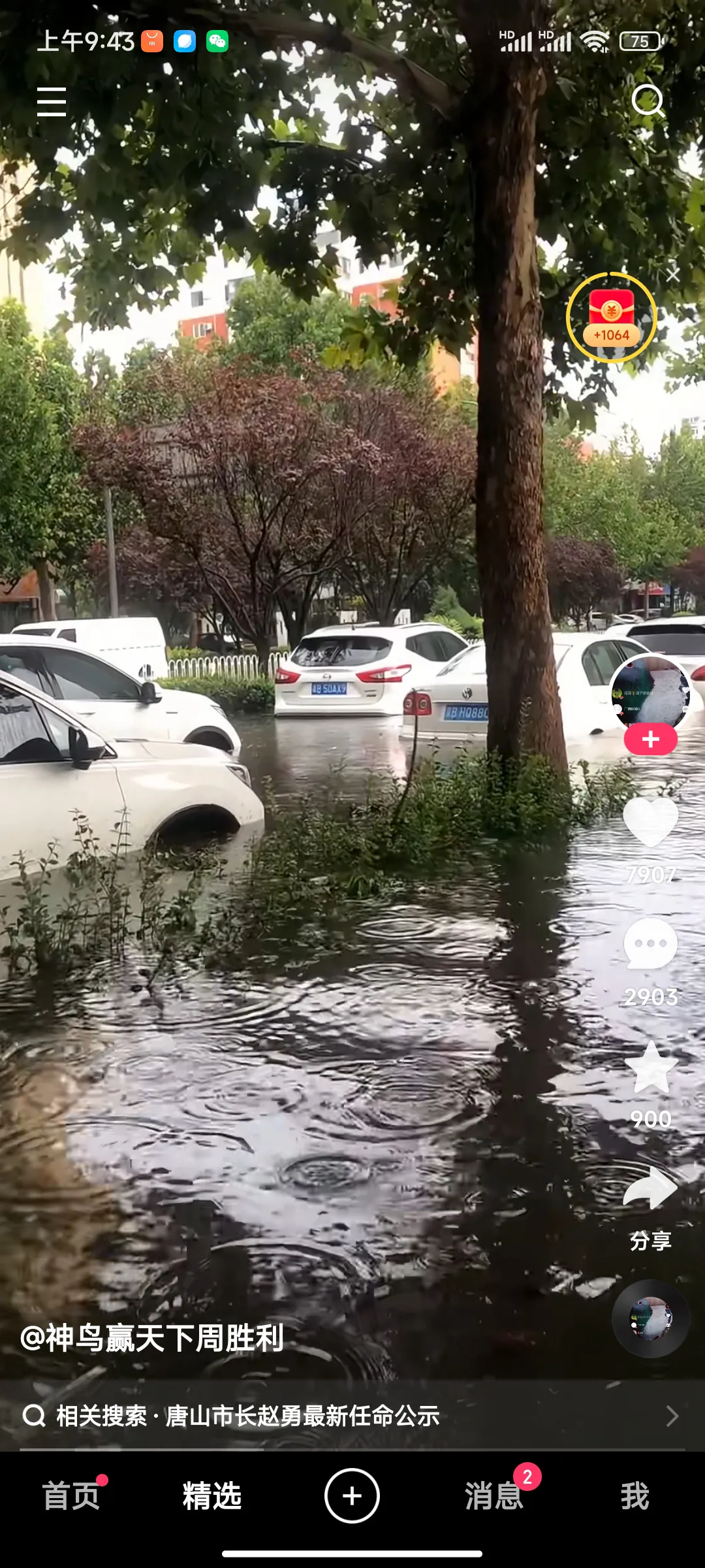 长这么大第一次听说海水倒灌的现象，今天还在下雨，海水越长越大，怎能不令人担心，而