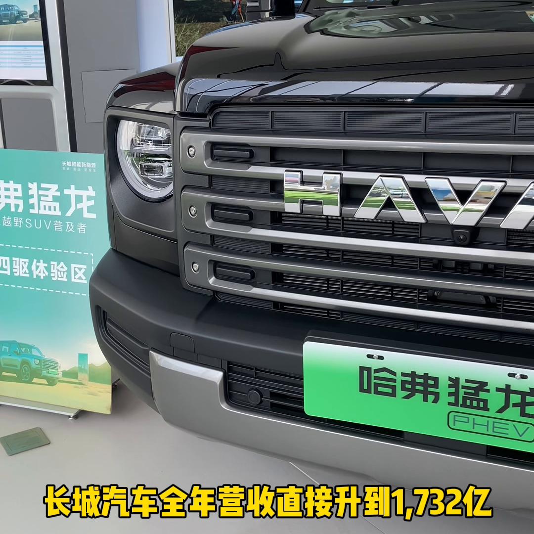 长城汽车全年营收直接升到1732亿，差不多每年入账5个亿了，关键是净利润还有保障