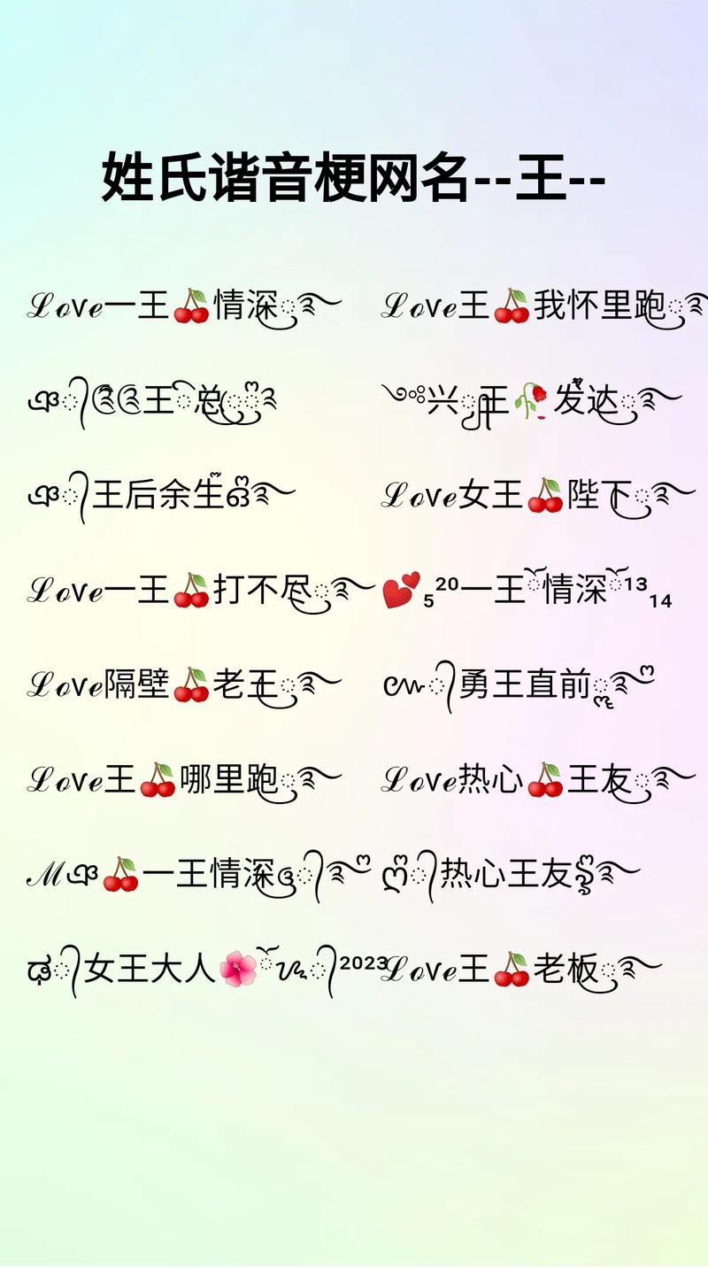 姓氏取谐音梗网名，创意无限，既体现个性，又增添趣味，为网络社交注入幽默元素。