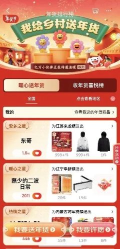 京东创始人、董事局主席刘强东也给宿迁老家光明村1300多户村民送去了丰盛的年货，