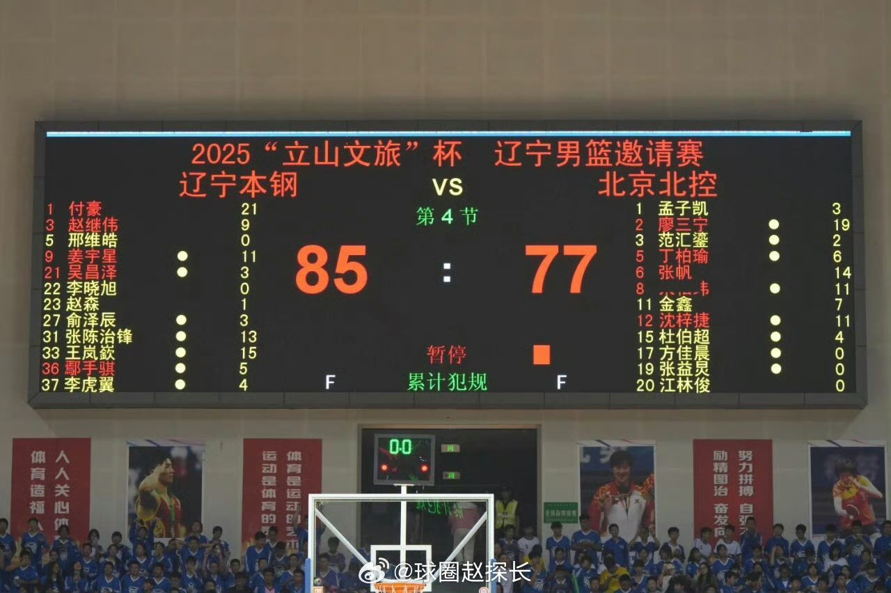 CBA强队辽宁队将在九月下旬与北控队进行多场热身赛。9月24日晚上辽宁男篮与北控男篮进行了首场热身赛，球队以85-77获胜。这是双方三场系列热身赛的首战，后续两场将分别于26日（锦州）和28日（朝阳）