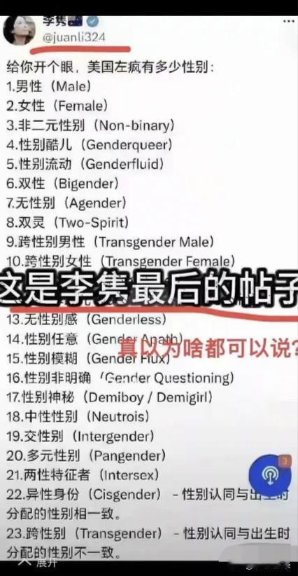 这就是LGBT的分类吧。