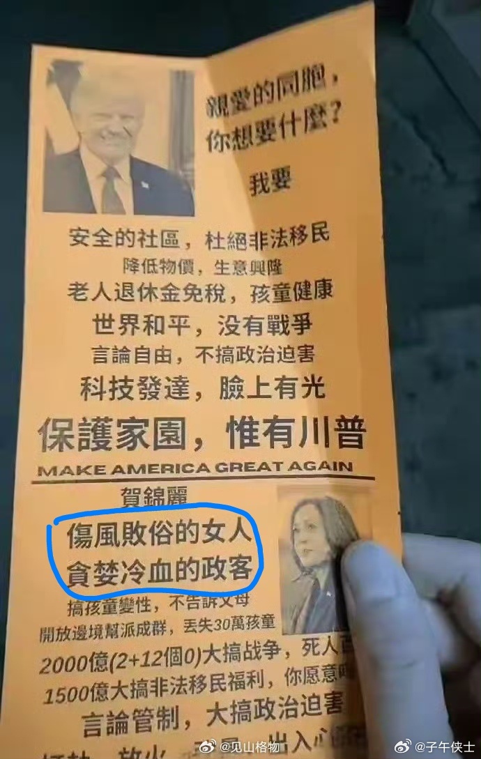 美国人竞选，这也太狠了，无所不用其极，政治是丑陋的，再次验证了。