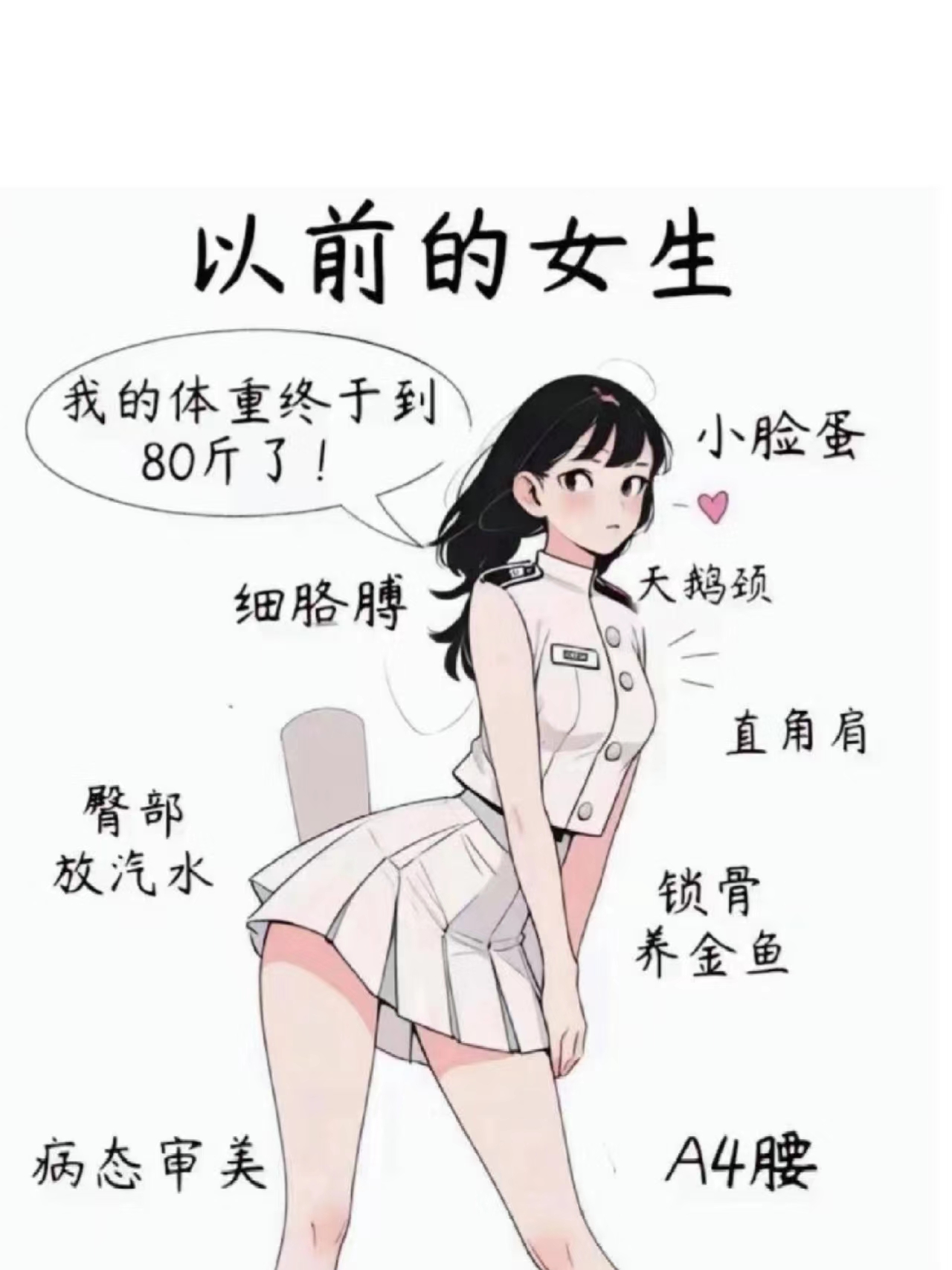 以前的女生vs现在的女生