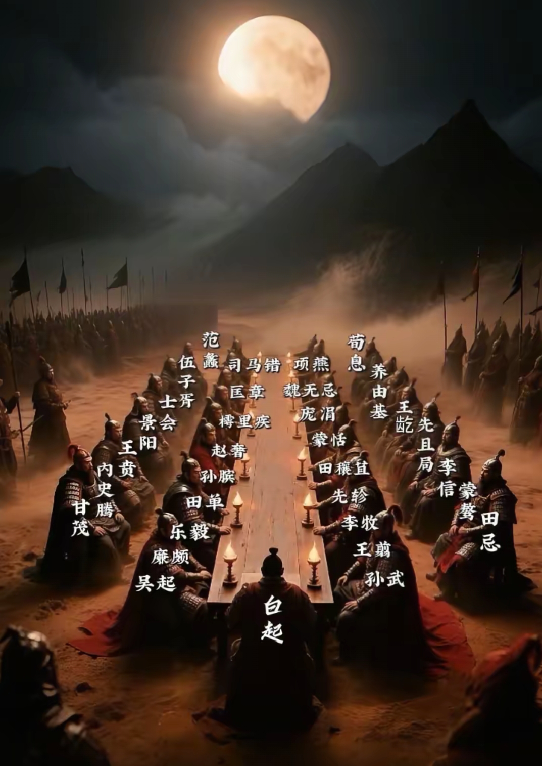 春秋战国名将排行。
