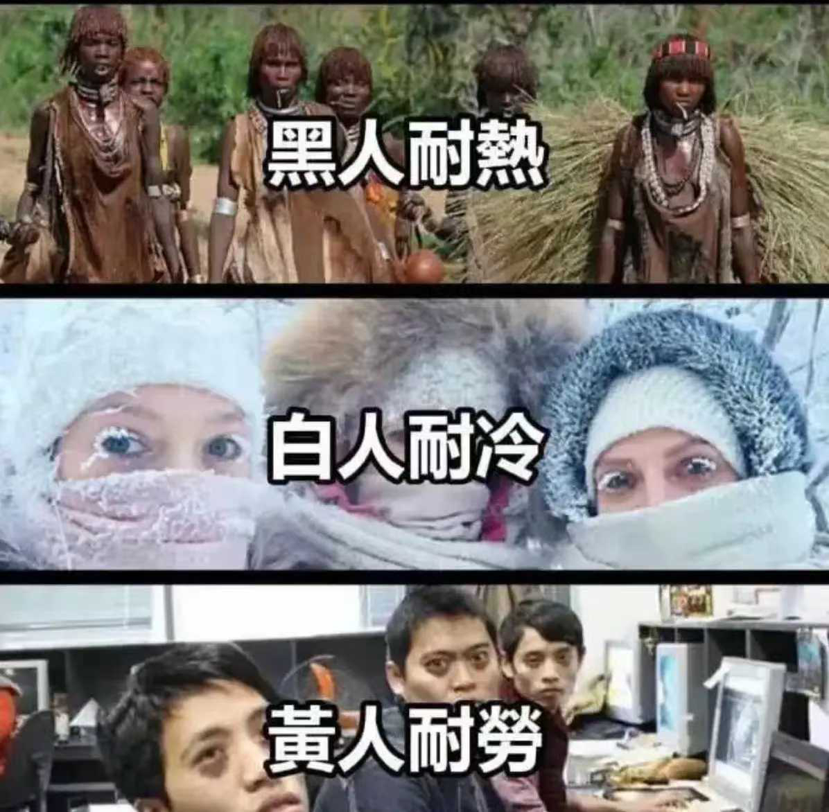 不同人种的天赋…