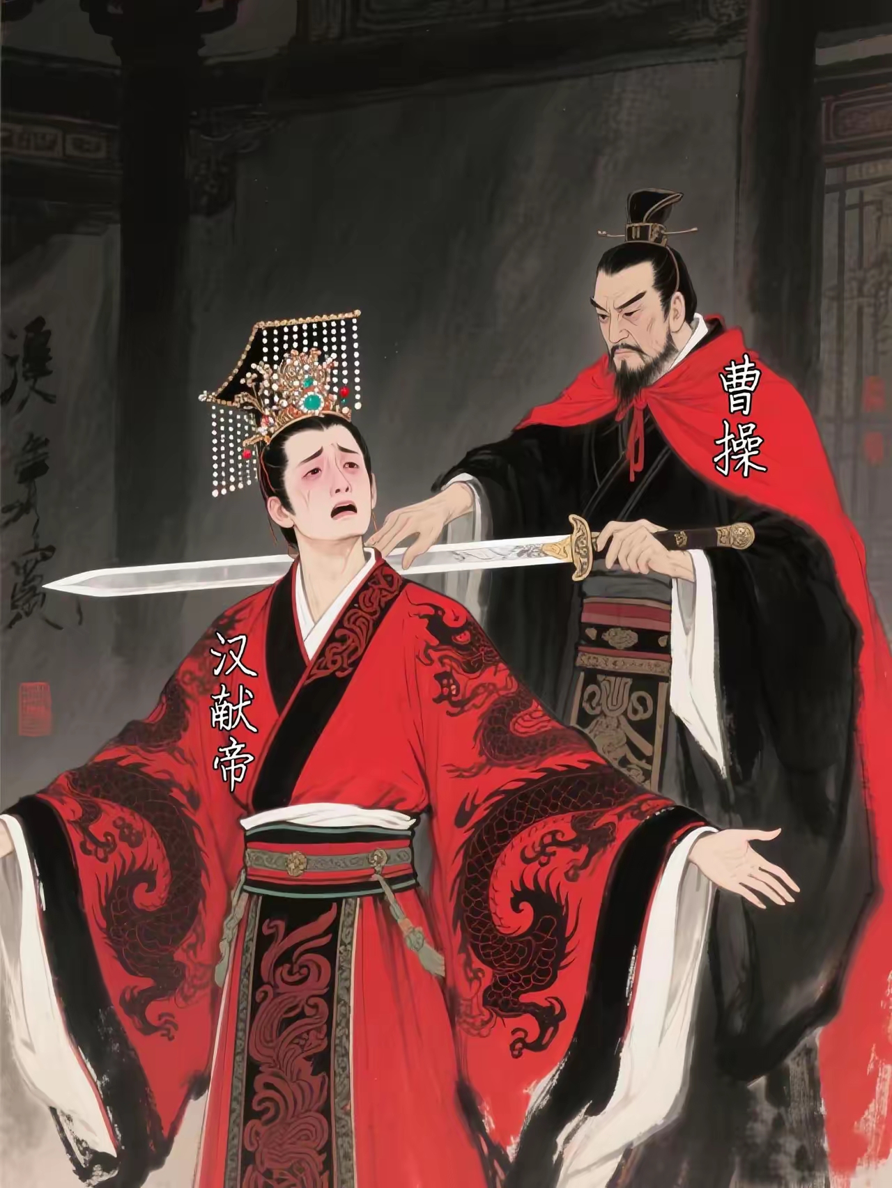 曹操兑现了自己一生只做汉臣的承诺。

其实曹操一家对汉献帝也是不错了，曹操把几个女儿都嫁给了汉献帝。

曹丕继位后不但没杀汉献帝，还封他为山阳公，让他在自己的封地里保留着皇帝的建制，因为日子过的太好，