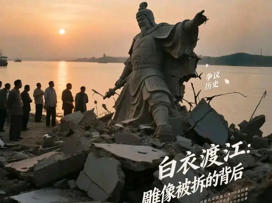 吕蒙的雕像为什么会被自己家乡的后人砸烂？难道白衣渡江真的这么可耻吗？

据说在八 九十年代，南方商人来吕蒙的家乡投资，一看到这里竟然给吕蒙建雕像，十分生气，就不打算投资了。当地没办法，只能把吕蒙的雕像