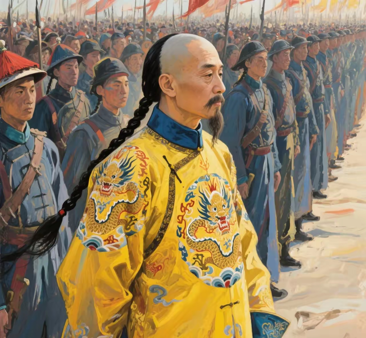 曾国藩没有黄袍加身是明智选择，他要是干了，事或许能成，但谁摘果子就不好说了。

历来第一个举旗的往往下场都不好。湘军内部虽然不断有人“劝进”，表示拥护曾国藩更进一步，比如左宗棠托人给曾国藩递话“鼎之轻