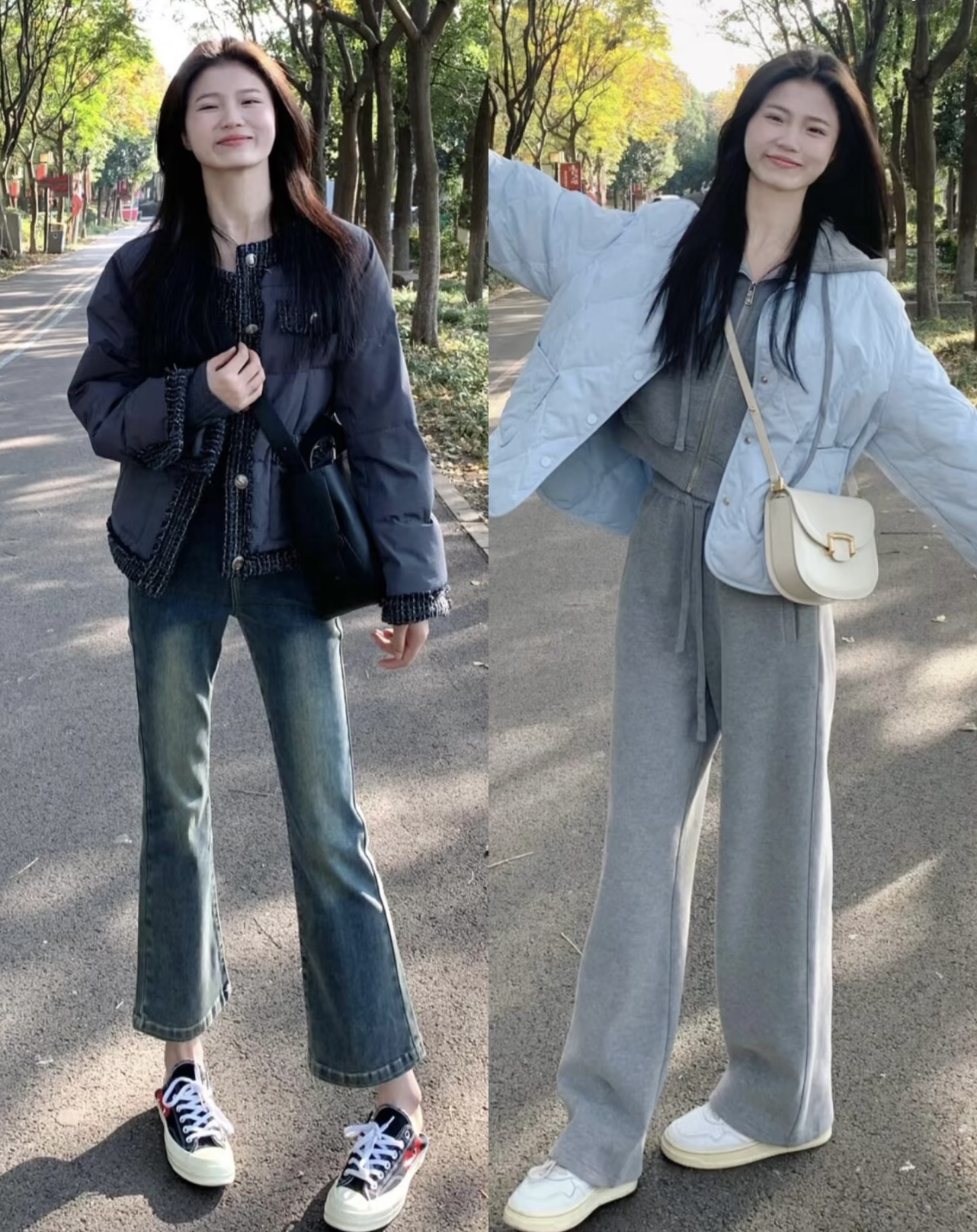 降温后就这么穿吧，又保暖又好看！
很多地方都已经开始降温了，那么怎么穿的保暖又好看才是最重要的。刚好看到一位很会穿搭的博主，她的这几套就很适合上班通勤，学生党也很适合，完全不挑年龄和场合。
首先在颜色