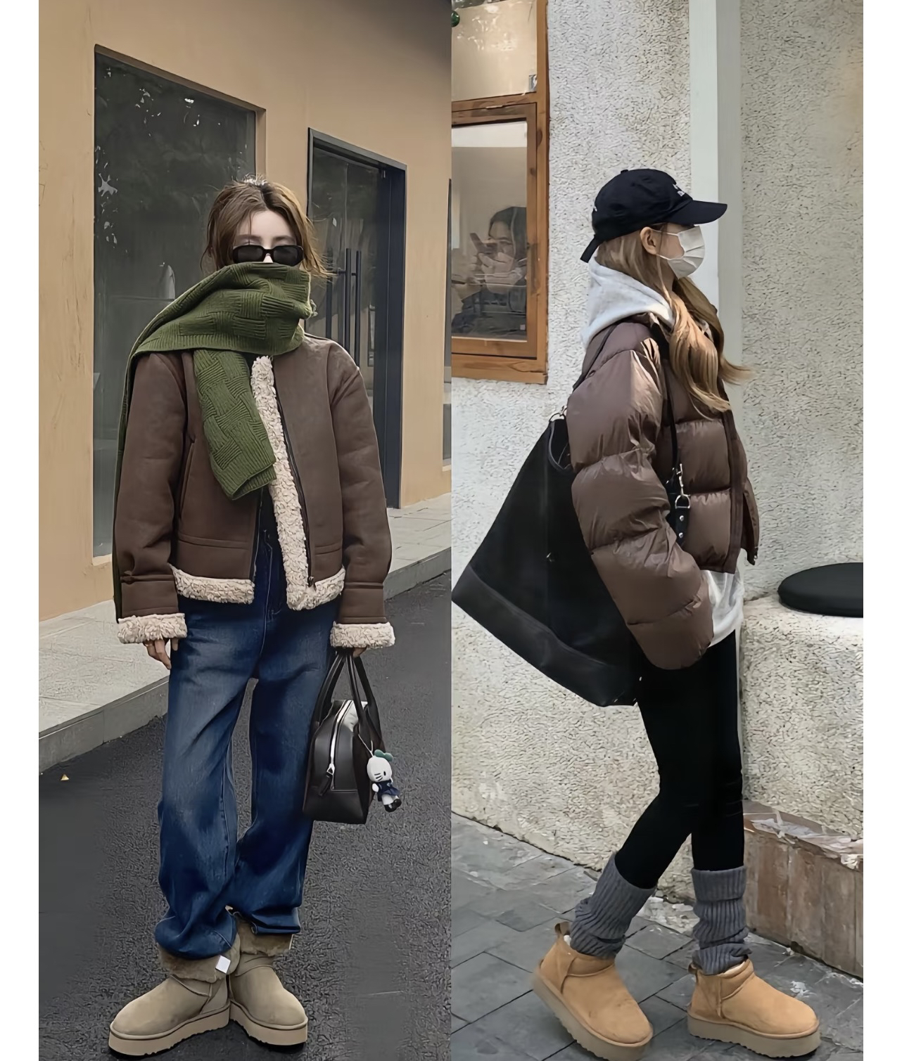 学会叠穿，跟着街拍一起时髦过冬！
冬天非常适合叠穿，用文艺感的格子衬衫搭配黑色的羽绒服大衣可以增加慵懒休闲的感觉，看上去更减龄。也可以像街拍，把它穿在连帽卫衣里面，配一条宽松阔腿裤就很街头时尚。
偏爱