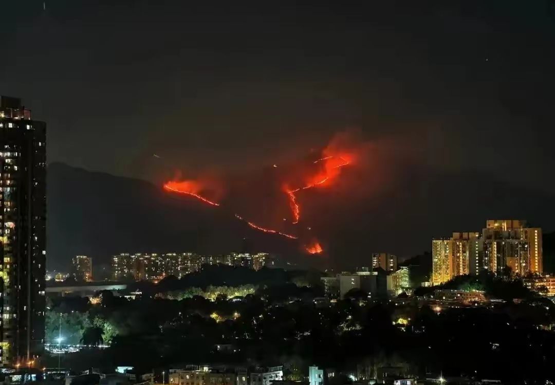 我的天呐太快了！香港突发山火，咱妈的救援效率杠杠的，10分钟出动无人机，火速协助救援！同样是对付火，咱们跟老美是真不一样，它们那边就知道跑，啥都不要了，扔路上的车能把大路堵死；再看看咱们家，无人机、直