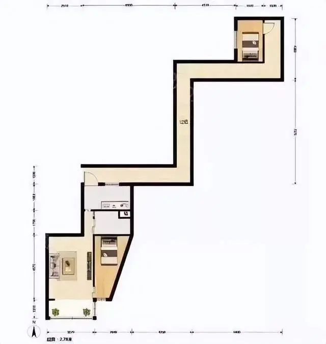 一路一带的户型，设计师你便秘吗？拉稀都憋不住啊。