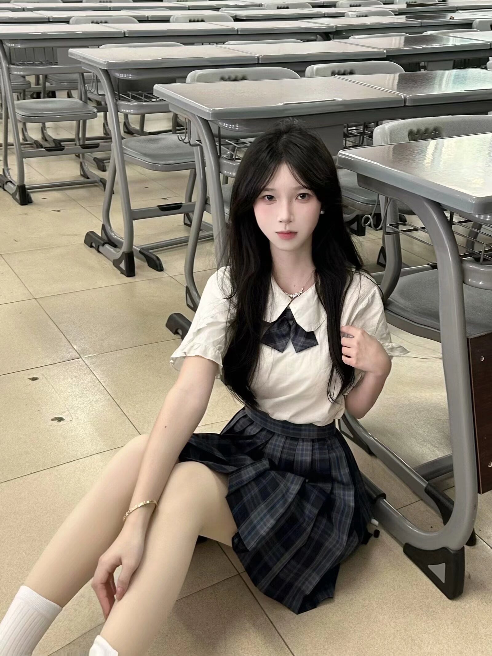 上了大学穿JK就没人管了吧，是不是穿衣自由了，哈哈哈!