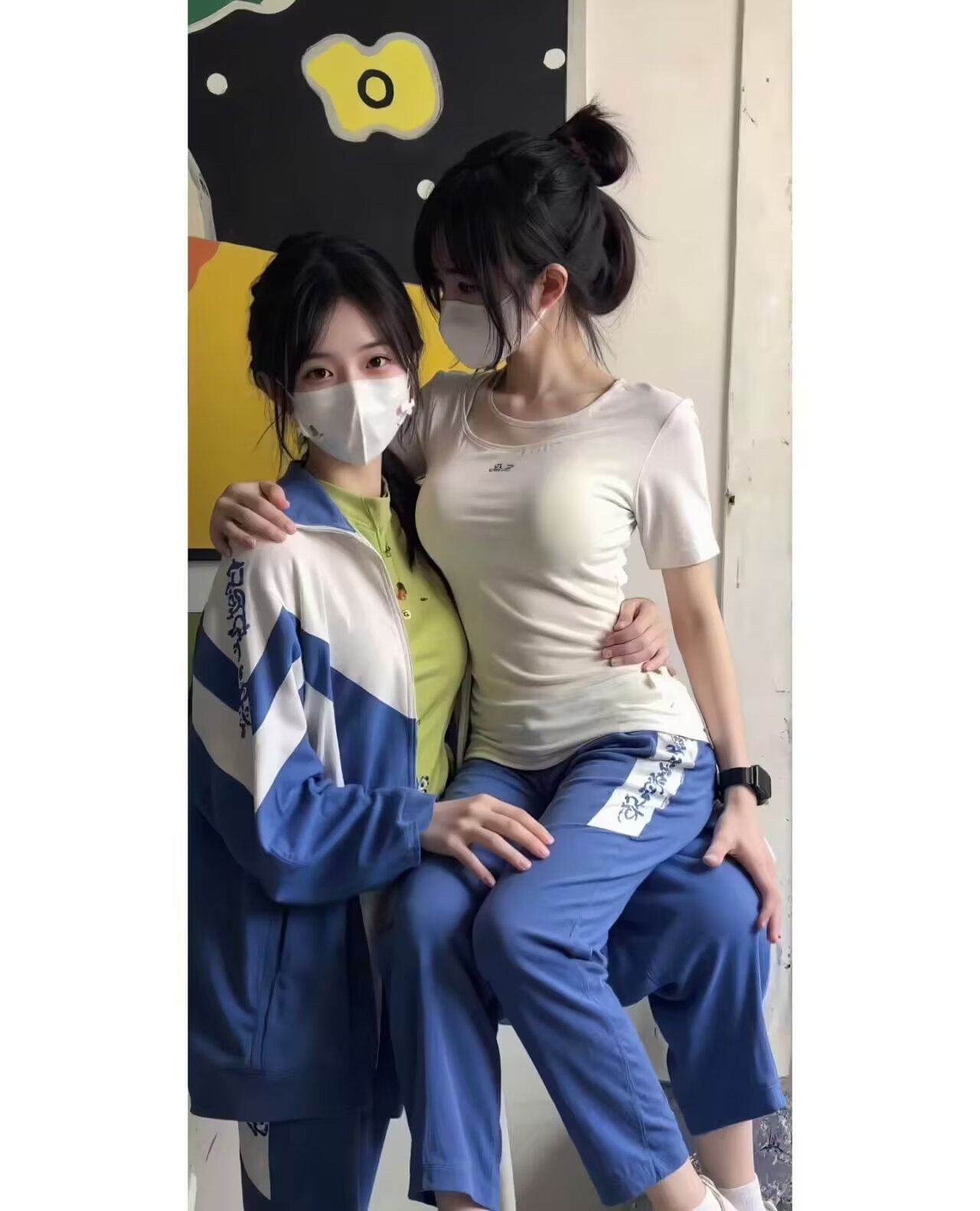 这在任何一个高中都是校花级别的双姐妹，给你500万你会选哪个做你女朋友？