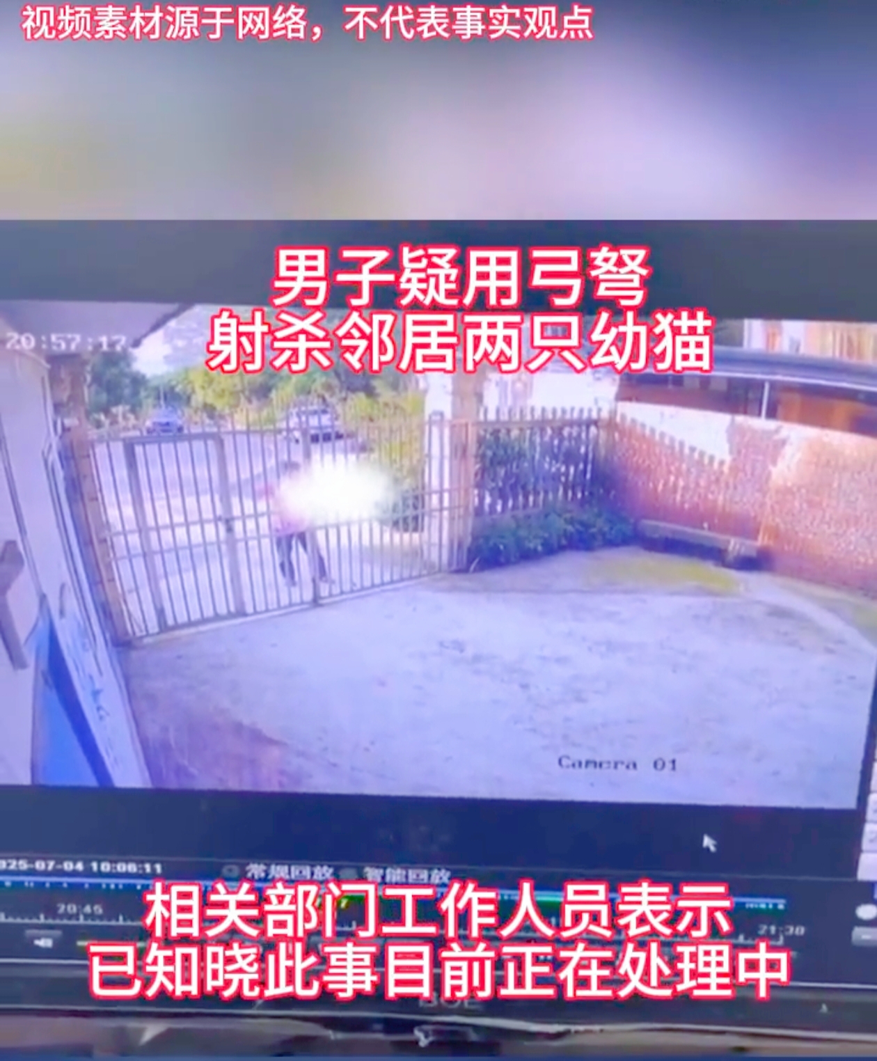 邻里之间，本该守望相助、和睦相处，可重庆綦江区的这起事件，却让人跌破眼镜。7月2日上午10时左右，古南街道的宁静被一声尖叫打破，居民蔡女士惊恐地发现，自己养的两只可爱猫咪，竟在自家门口没了气息，身上还