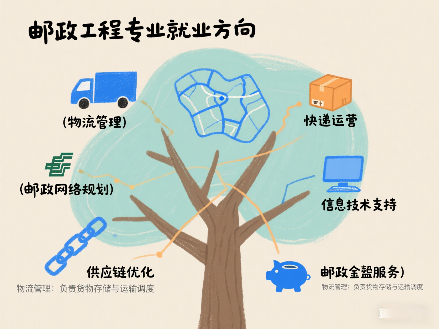 大学自动化类邮政工程专业，一个融合传统邮政与现代物流的创新领域，你了解多少呢？它不仅是邮政与物流的技术研发先锋，更是物流数字化转型的重要推手。
在这个专业里，你将接触到机械电子、信息与人工智能以及实践