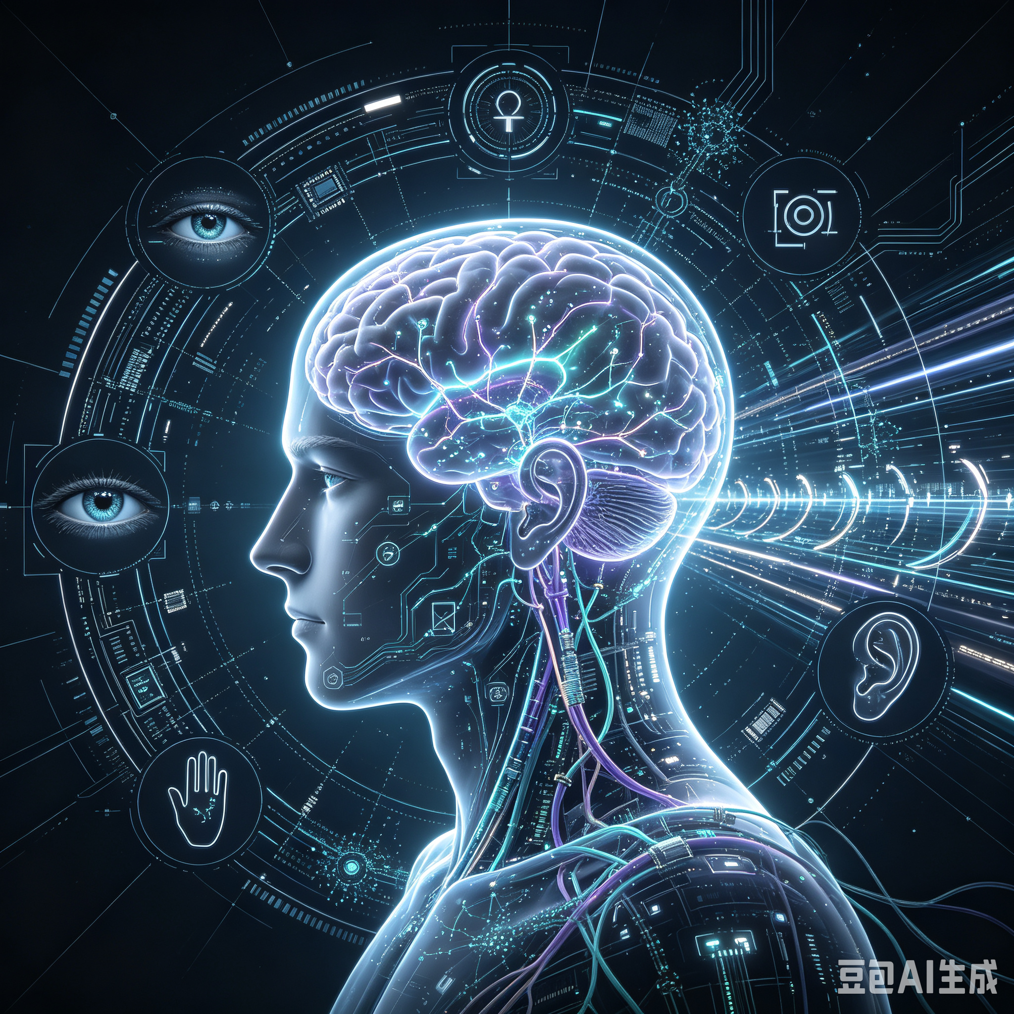 人大脑开发与五官100年进化AI分析
未来一百年，人工智能将深度介入人类感知系统，推动大脑与五官开启人机协同式进化。这不再是纯粹生物层面的自然选择，而是生物神经可塑性与数字技术互相塑造的漫长过程，人类