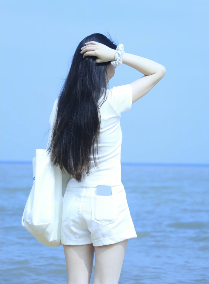 海边的白色精灵