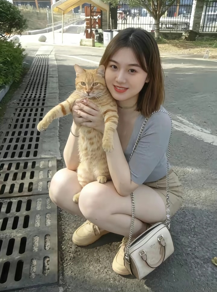 喜欢小动物的女孩子，运气不会差哟