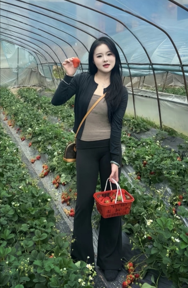 阳春三月，摘草莓🍓🍓🍓