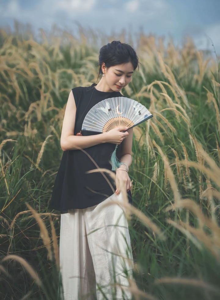 折扇在手，生活富有