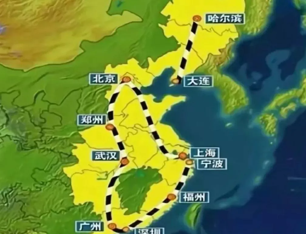 仅用10年时间，江西高铁建设取得瞠目结舌的成果。

京沪高铁、京广高铁、杭深铁路的开通，使得中东部省份中仅有江西未开通高铁，这3条高铁组成了一个环线将江西围在中间，这就是“大名鼎鼎”的环江西高铁圈。这