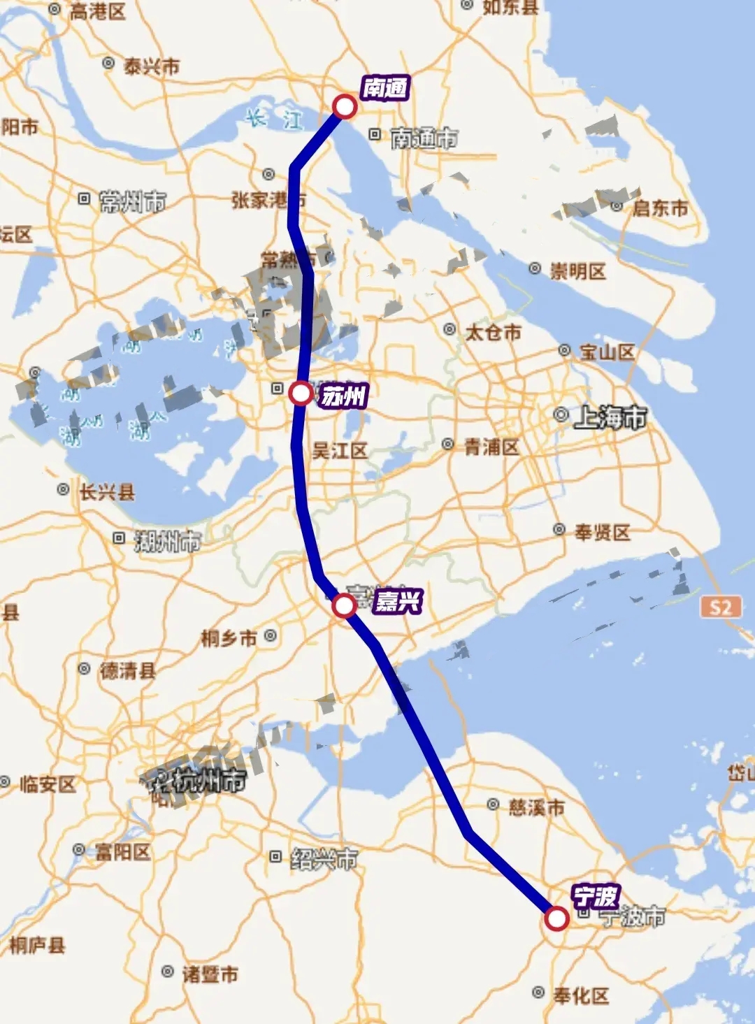 通苏嘉甬高铁，真是神来之笔，打通了长三角核心区的任督二脉，将南通、苏州、嘉兴、宁