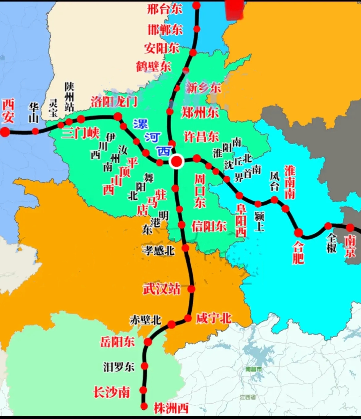河南最大败笔：平漯周与京广不互通

位于天下之中的漯河，本可以凭借平漯周高铁做大