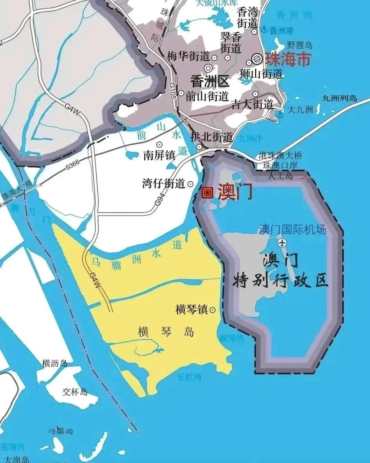 都说香港小，相比之下澳门才是真的小。澳门面积33平方公里，没有万，只有香港的1/