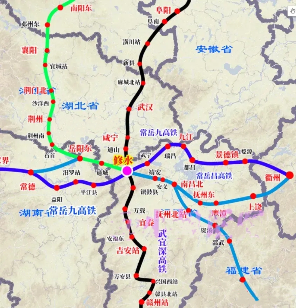 修水未来或成县级高铁枢纽

江西修水，人口众多，常住人口超过70万，是人口大县；