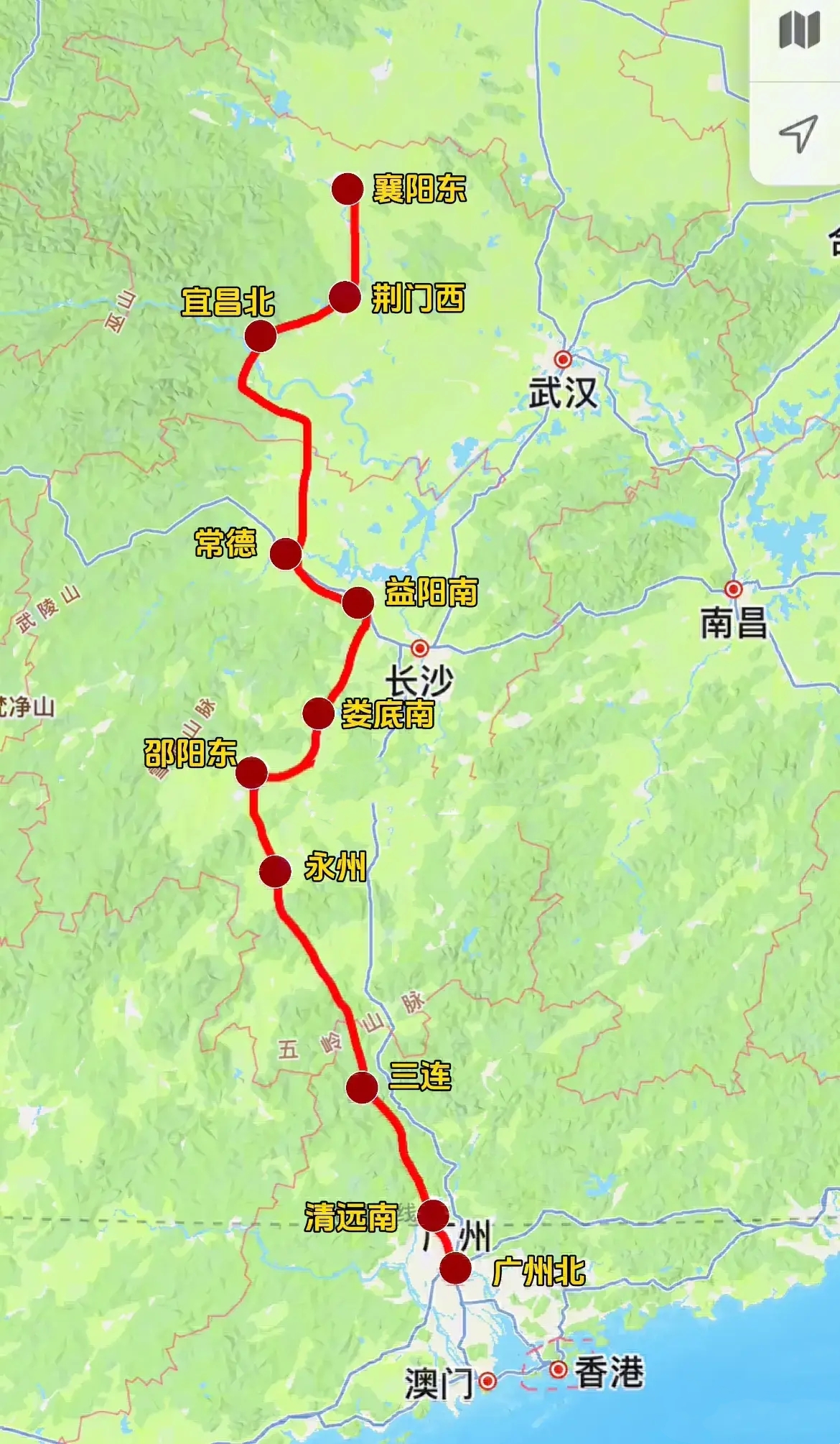 襄广高铁成功绕开武汉、长沙两大省会城市，襄阳、宜昌、益阳将成高铁枢纽。<!--{