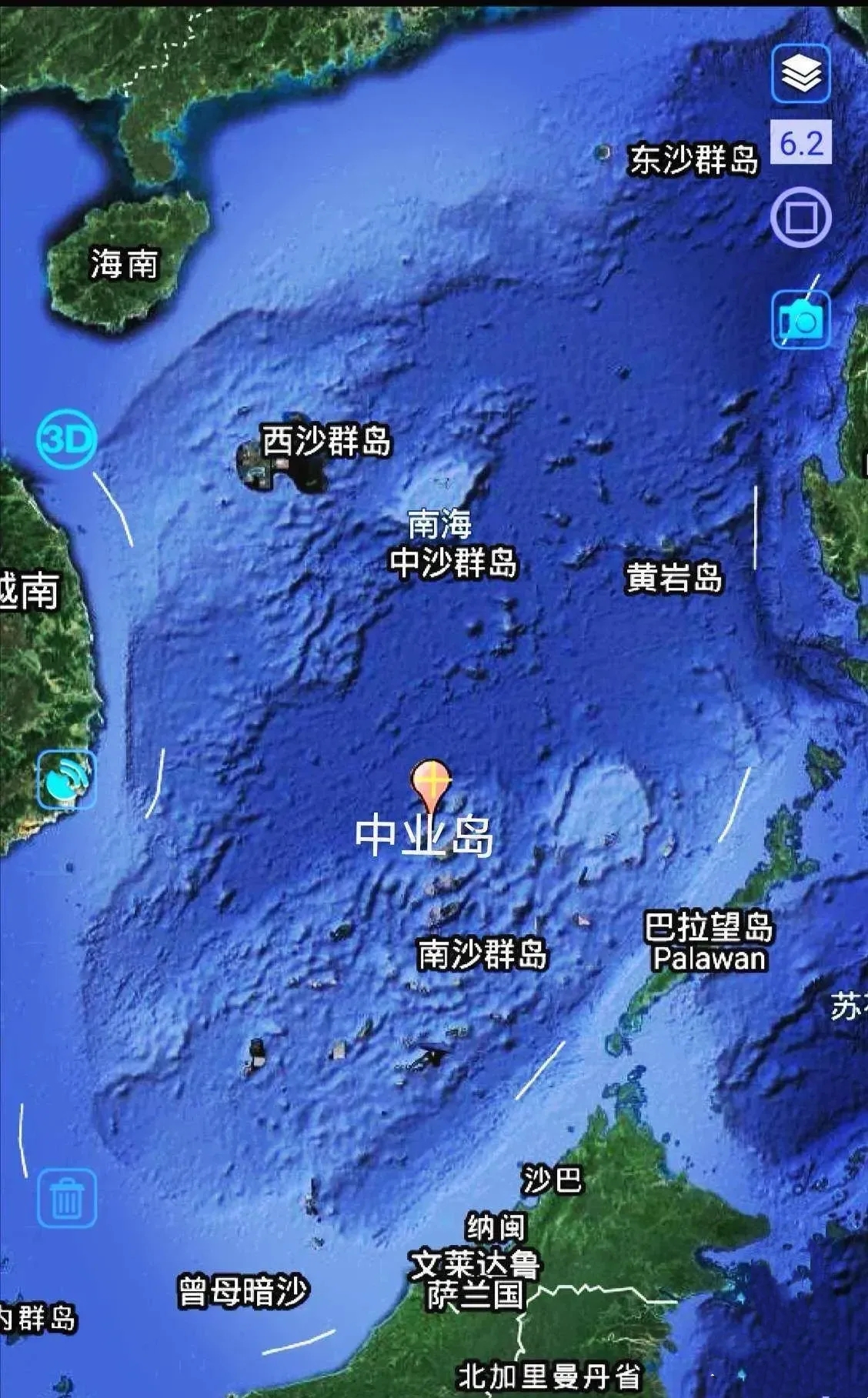 中业岛，菲律宾在南海占领的最大岛屿。

1971年，菲律宾占领中业岛之后，派遣海陆空50名士驻守，并在岛上修建的机场还有幼儿园。

中业岛是南沙群岛第二大自然岛屿，也是菲律宾在南海占领的最大岛屿，面积