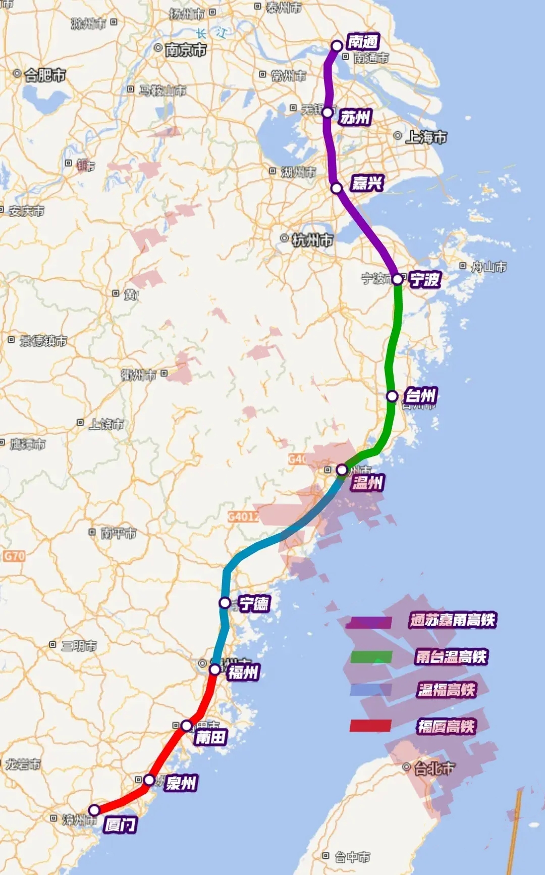 甬台温高铁是时候提上日程了？

作为沿海高铁的组成部分，东南沿海路段基本只剩下宁
