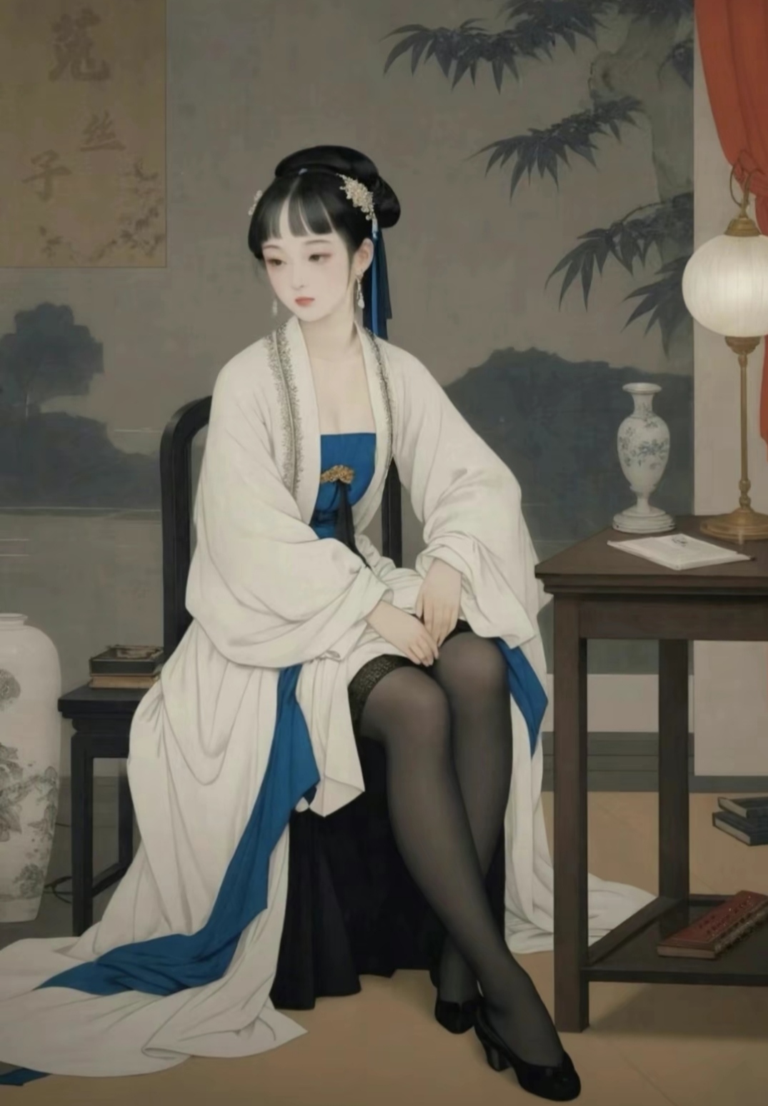 最近朋友要转让一副唐伯虎的美人图，不知道是不是真的？能不能要？