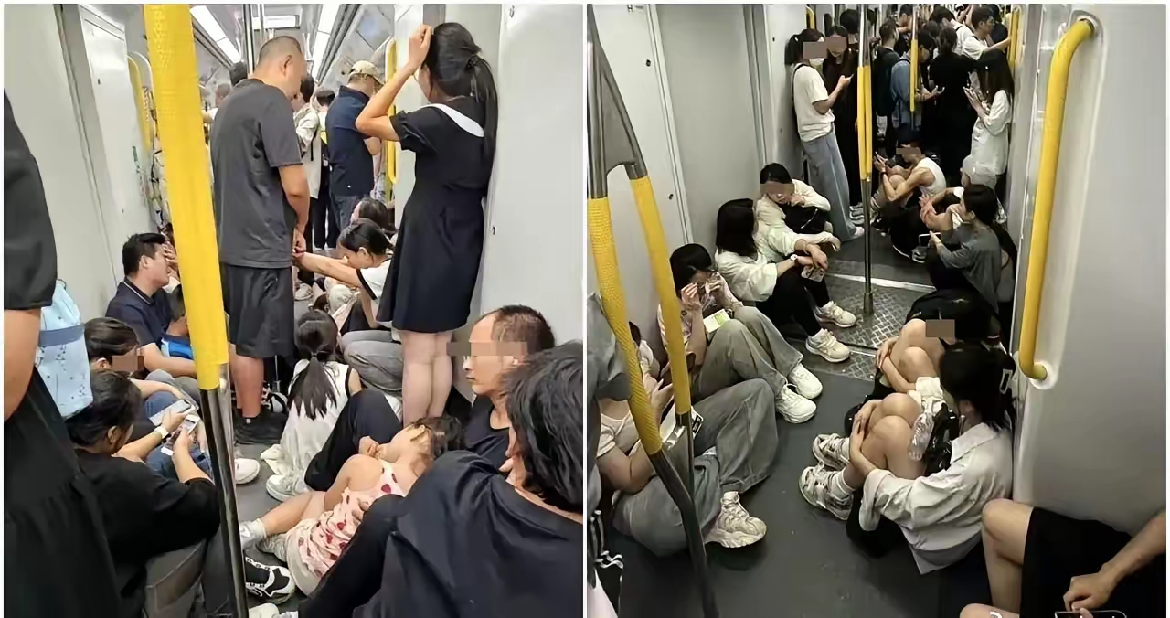 据港媒那边报道啊，说是有好多内地游客特意跑到香港去看国庆烟花汇演，看完之后呢，因为太累了，就在港铁里头席地而坐了。这事儿一出，评论区里的香港网友们可就炸开锅了，各种声音都有。
​有的网友说：“这里是香