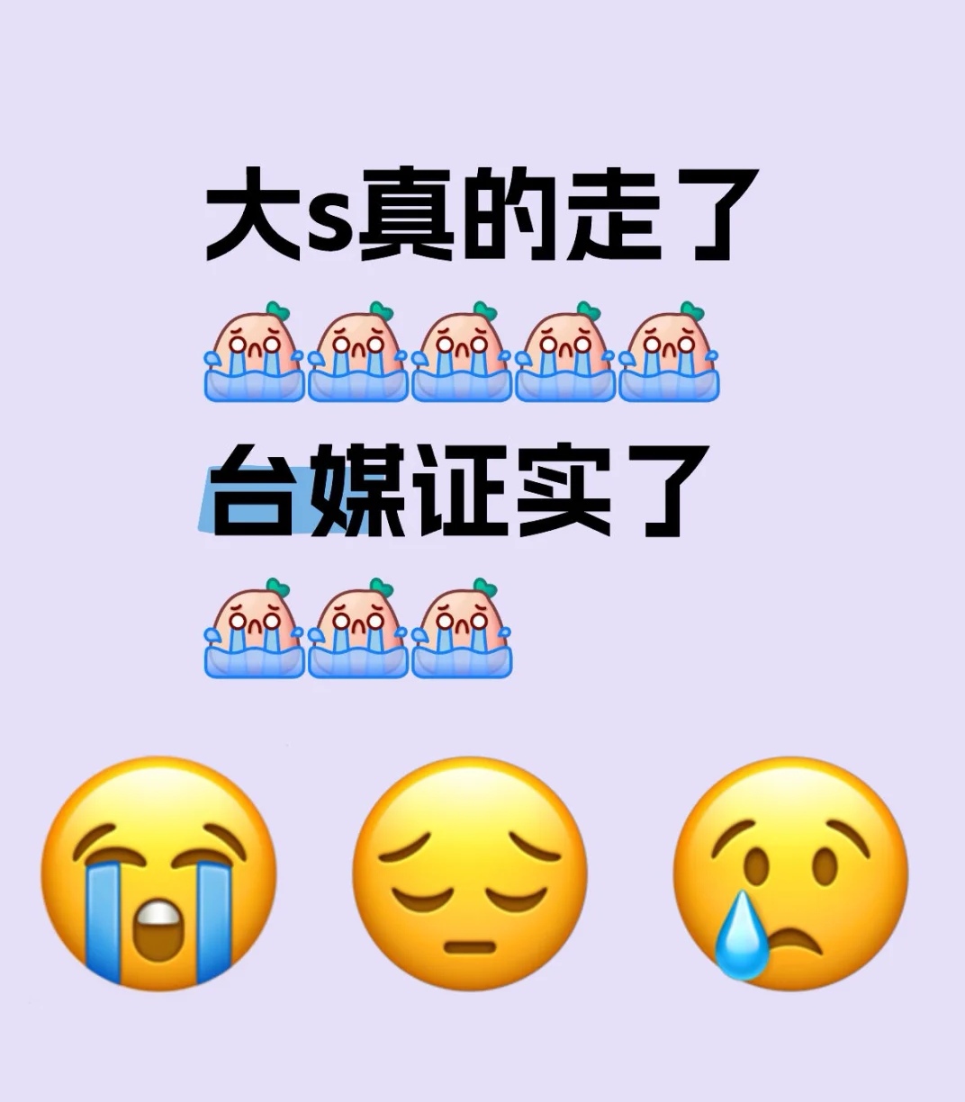 大S真的走了🙏