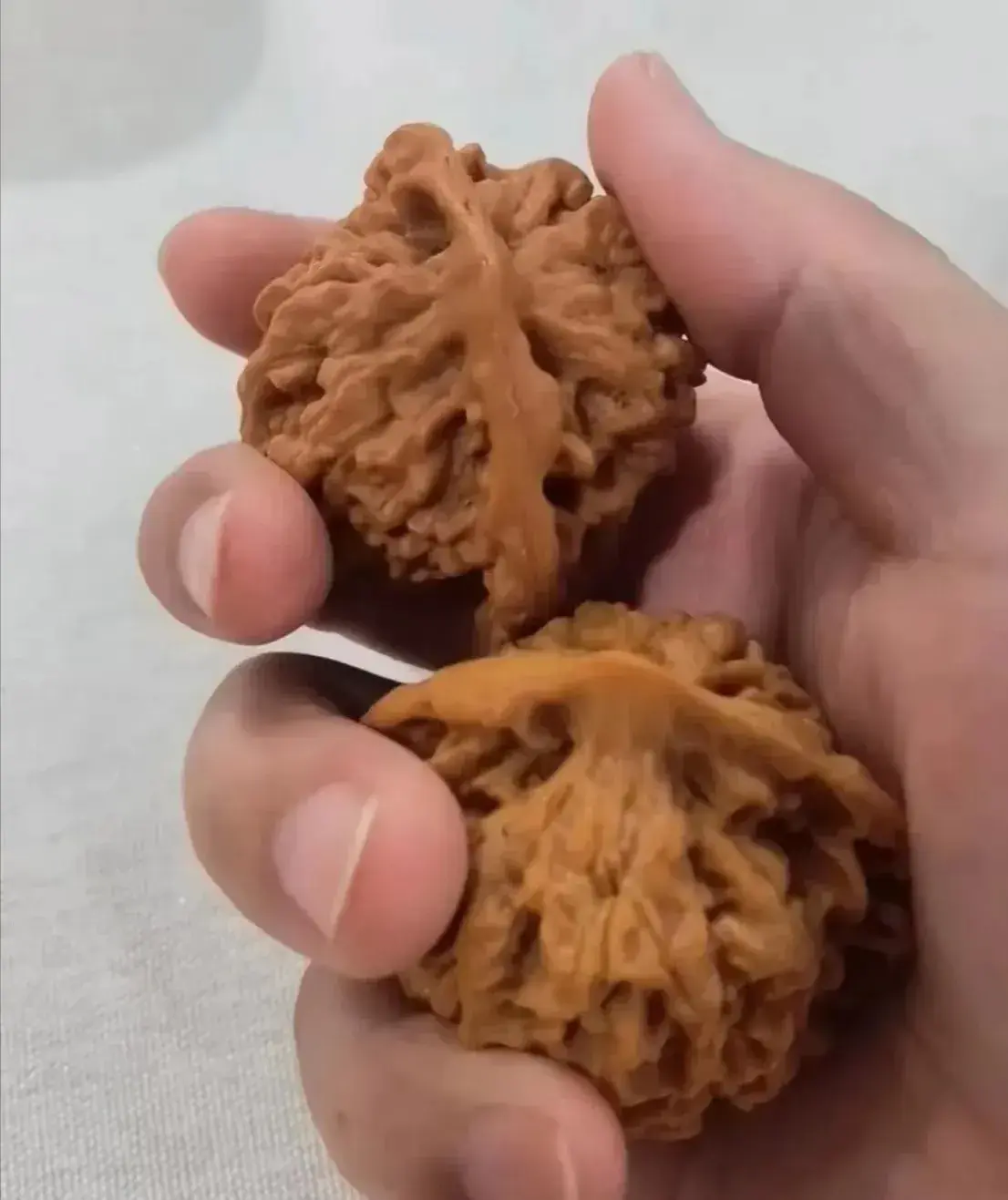 盘了6年的核桃，被我那败家子熊孩子砸开了，看到后瞬间傻眼了！[裂开]