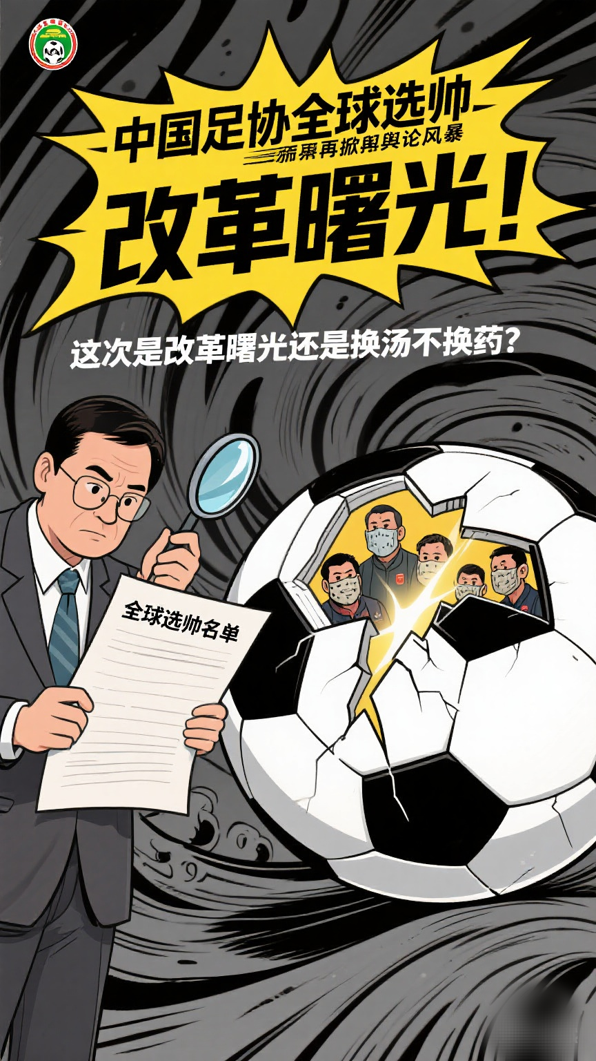 中国足协全球选帅再掀舆论风暴：这次是改革曙光还是换汤不换药？
当中国足协在9月5日抛出