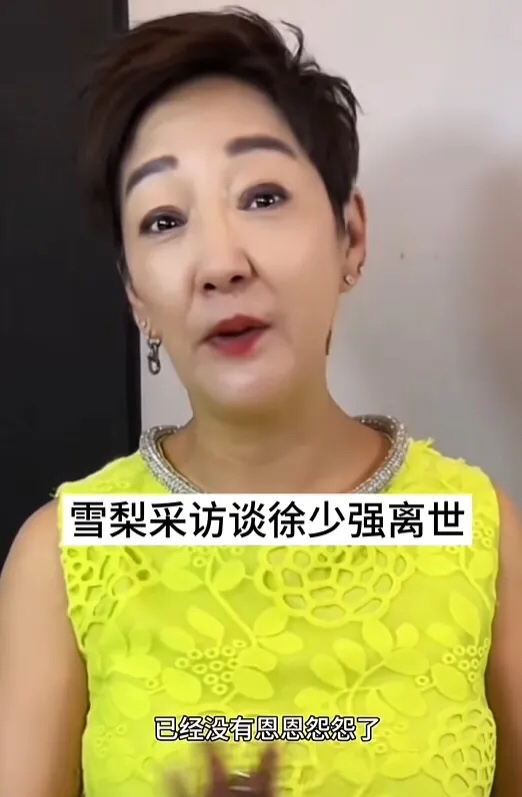 雪梨得知徐少强去世的消息，是儿子告诉她的，因为要飞去北京处理爸爸的后事，所以通知妈妈一声。

儿子告诉雪梨：爸爸死掉了。

雪梨问儿子：怎么死掉的？

儿子回答：因为病。

雪梨追问：什么病？

儿子