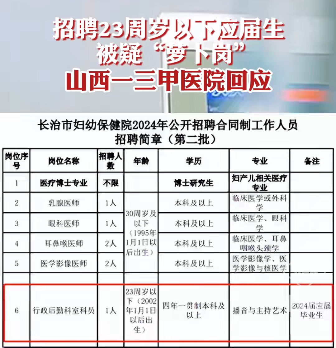 有人问我这个招大学生的岗位是不是萝卜岗？
问我的人说，很多人都认为这个是萝卜岗。
结果是我不是很理解为什么有人会觉得这是萝卜岗？
首先这个地方待遇就很一般，并且也没有什么发展前景。
所以它就不符合萝卜