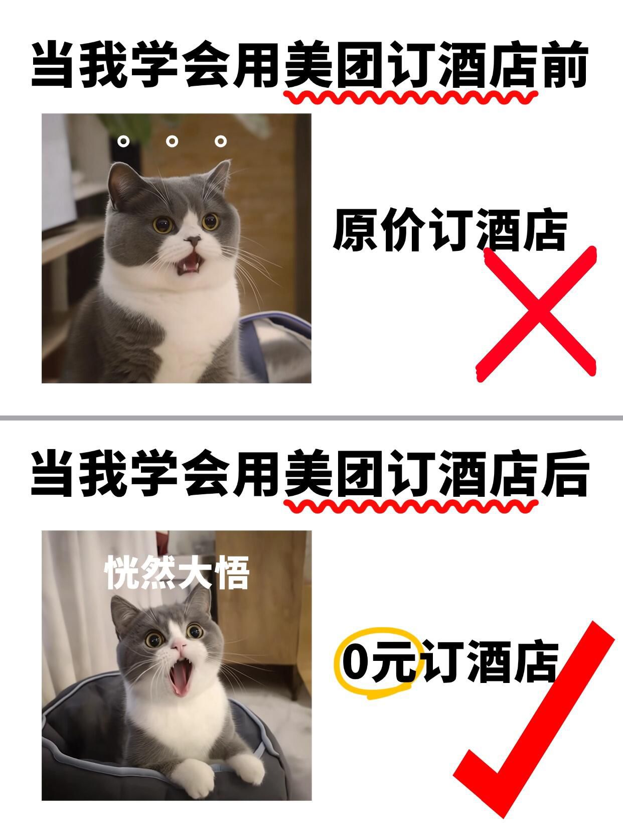 我发现了一个订便宜酒店的方法啦！！
酒店什么时候订便宜呢？哪个平台订酒店便宜？怎么订酒店比较便宜？我发现了一个省钱小技巧，轻松立减100元！
美团现在有酒店优惠券，优惠力度很大，部分酒店直接半价拿下，