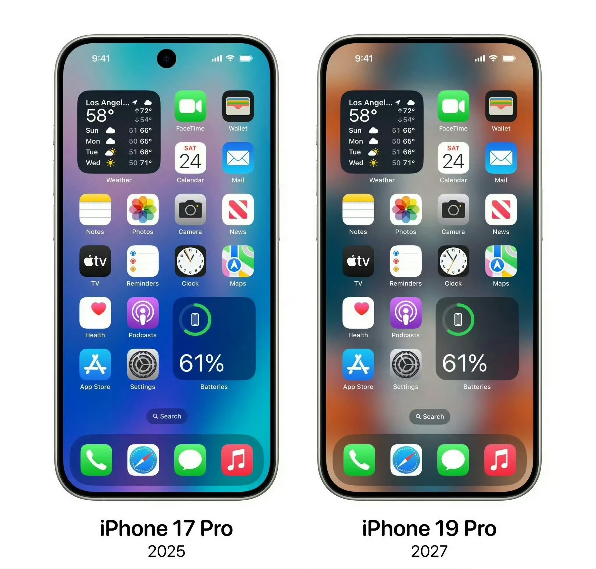 只能说苹果越来越像安卓了。
最近曝光的iPhone接下来几年的设计，背部的模组排列，单挖空，真全面屏，这不都是安卓玩剩下的吗？特别是单挖空，安卓手机上都用烂了。
以前不用是因为技术没成熟吗？现在用是因